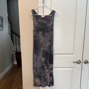 Treasure & Bond Black and Gray Maxi Dress